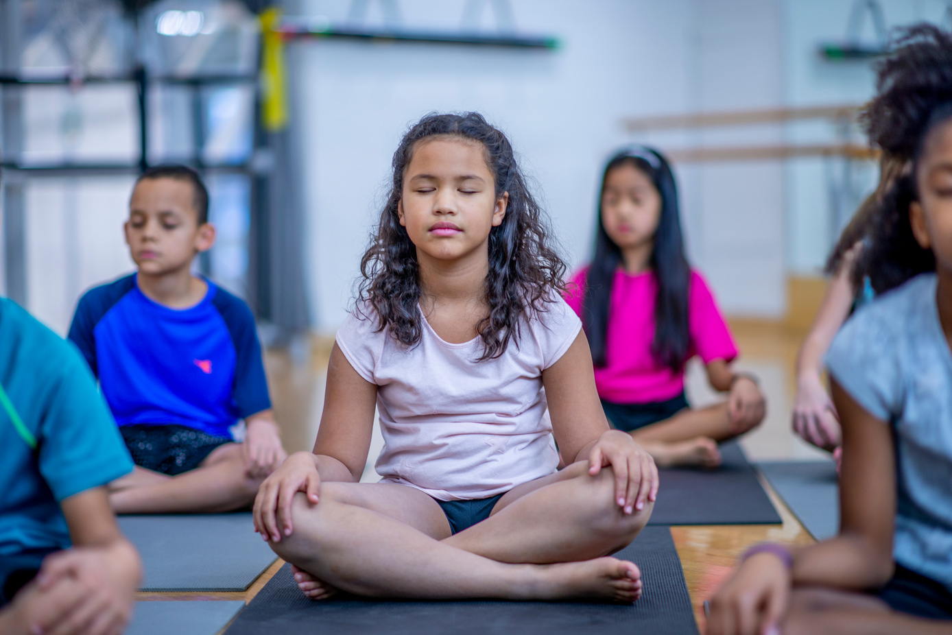Kids' yoga class